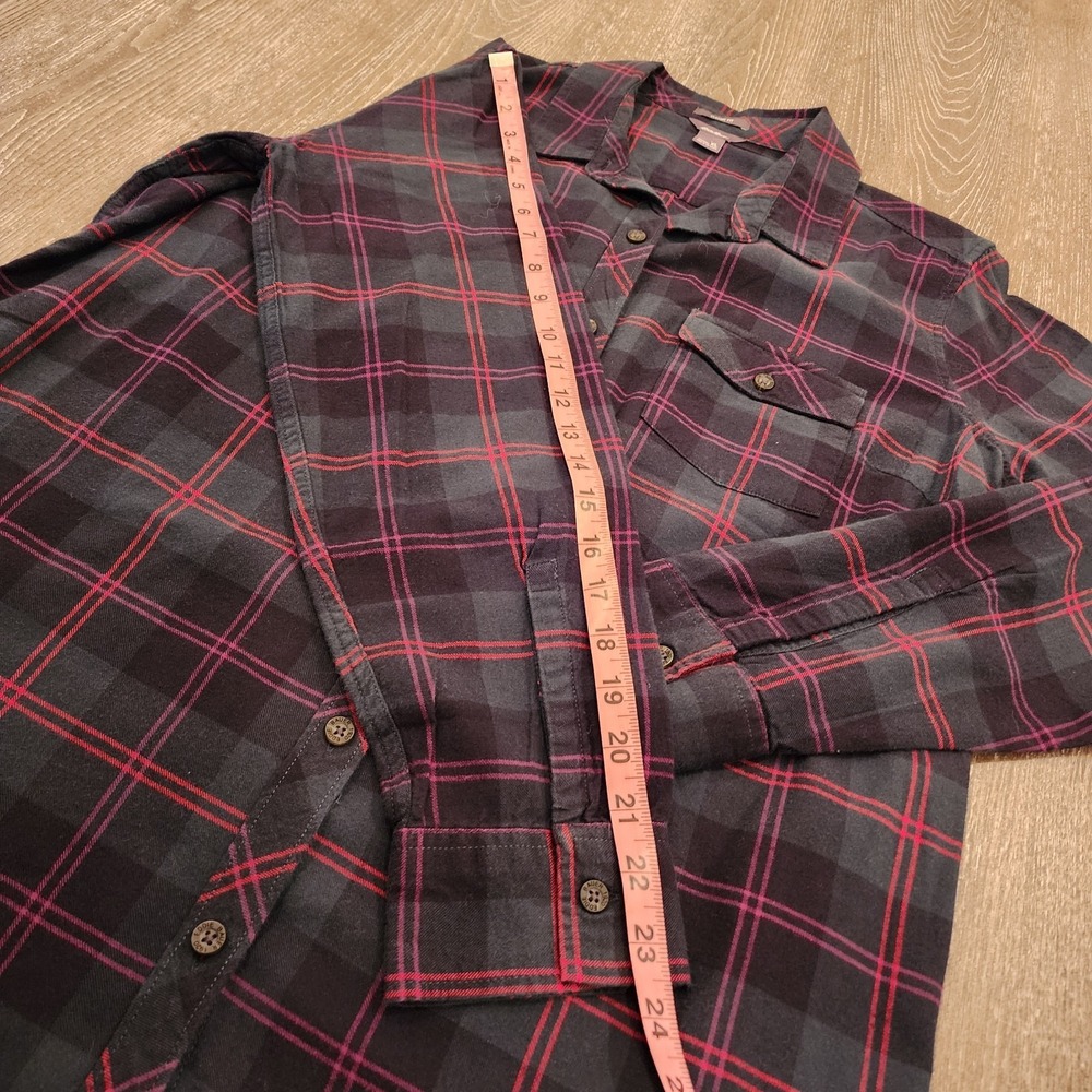 Eddie Bauer XL Classic Flannel Shirt Plaid Cozy Outdoor Preppy Rustic Holiday - Picture 10 of 16